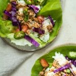 Asian Style Butter Lettuce Wraps are a great low carb weeknight dinner and full of flavor! Less than an hour to make too! Krollskorner.com