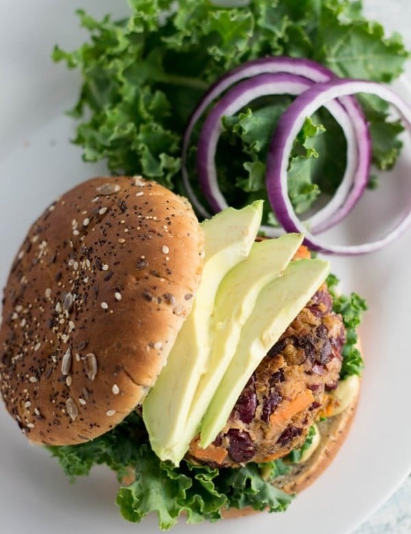 Kidney Bean Veggie Burgers...way too yummy! | Krollskorner.com