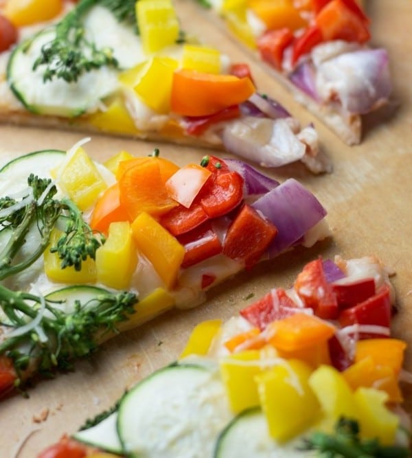 Savor the Flavor of Eating Right with this rainbow pizza! #NNM2016