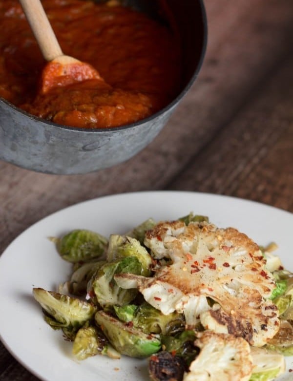 Garlic Parm Cauliflower Steak |Krollskorner.com
