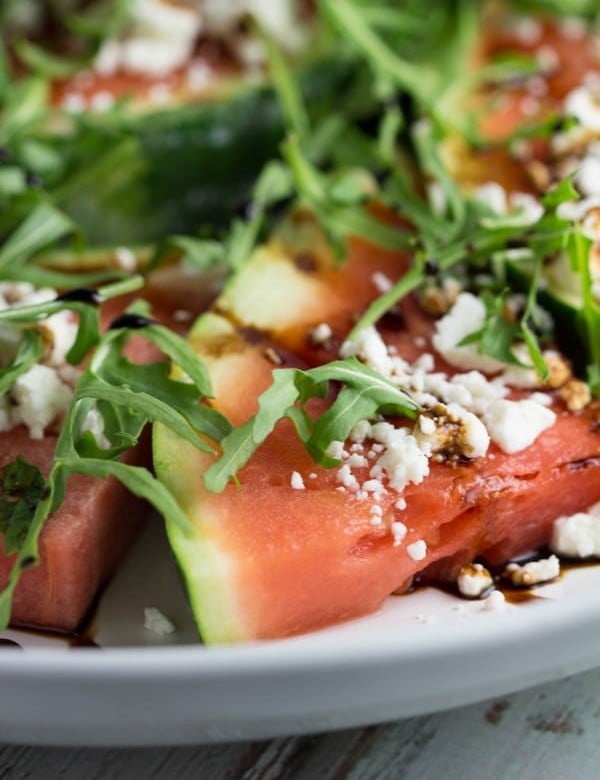 Grilled Fruit - 4 Ways! Watermelon Salad Bites |Krollskorner.com