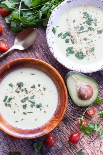 Avocados make wonderful soup, who knew?! This refreshing and delicious soup recipe tastes just as good chilled as it does hot! |Krollskorner.com