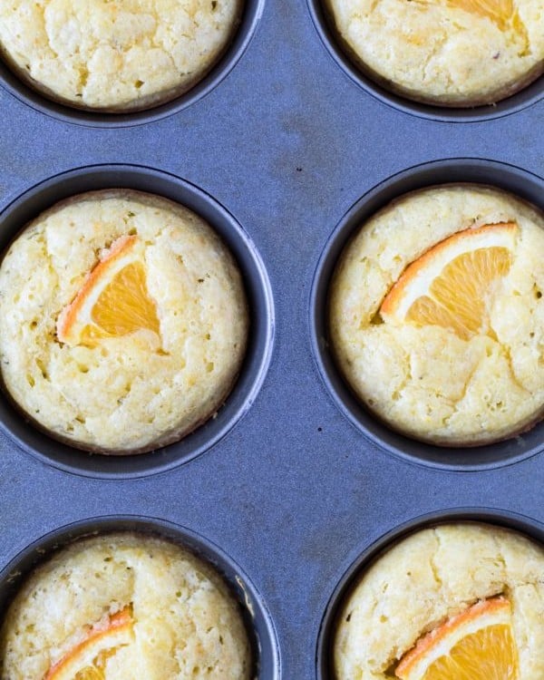 Olive Oil Orange Rosemary Muffins are a healthy way to start your morning or to bring to a brunch with friends! Olive Oil adds a great flavor - you'll love it! krollskorner.com