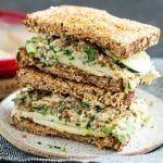 #AD Tabbouleh Hummus Avocado Sandwich - plant based, delicious, and flavorful! #sabra #krollskorner #sandwich #thereciperedux