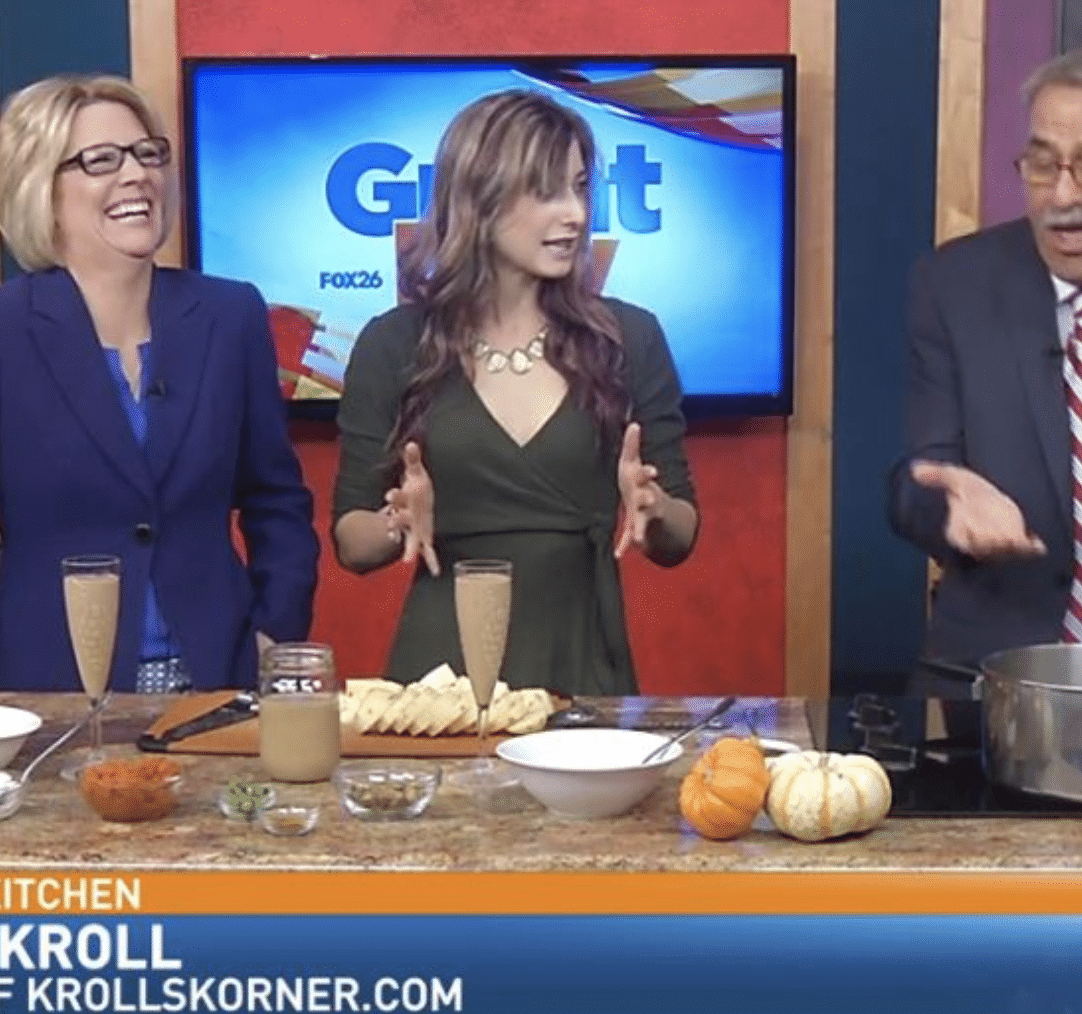 Kroll's Korner at KMPH Fox 26 with KIm and Kopi