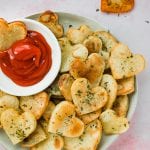 potatoes cut in the shape of hearts