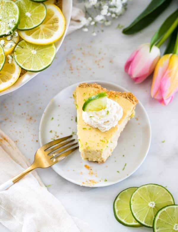 key lime with on a marble board