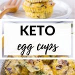 egg cups made with bacon and sun dried tomatoes