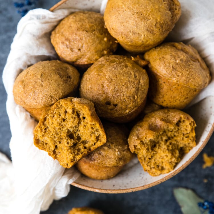 Pumpkin Spice muffins in a large bowl