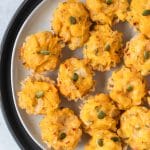 phyllo cups filled with butternut squash