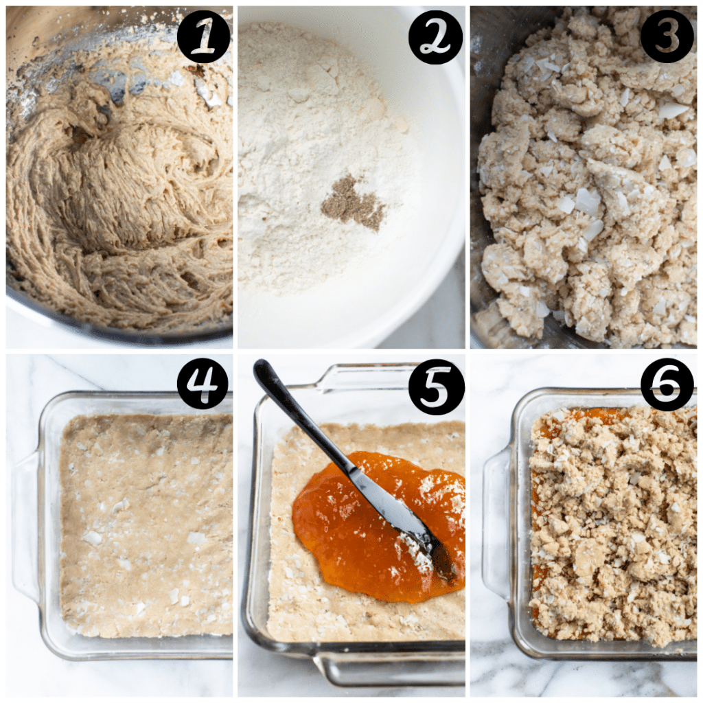 step by step photos of how to make homemade apricot bars