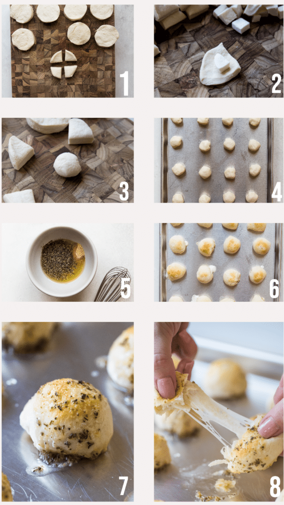 step by step photos of how to make garlic herb cheese bread