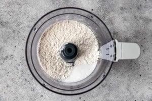 kitchenaid with flour and sugar