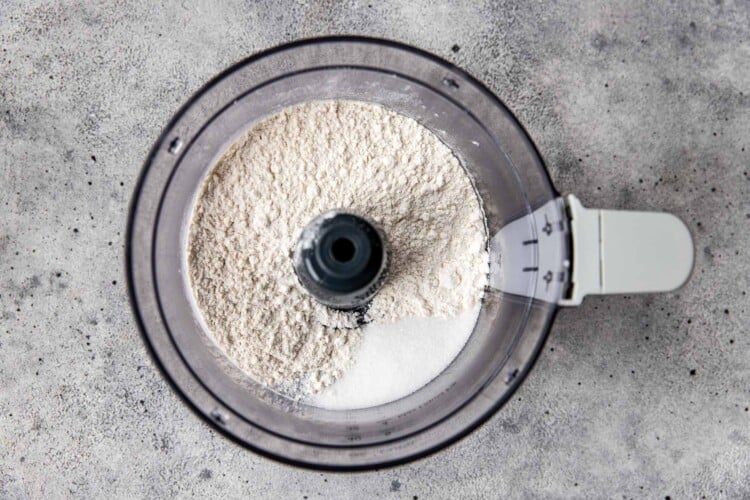 kitchenaid with flour and sugar