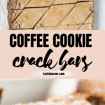 coffee toffee bars on parchment paper