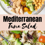 tuna salad with mediterranean flavors in a bowl