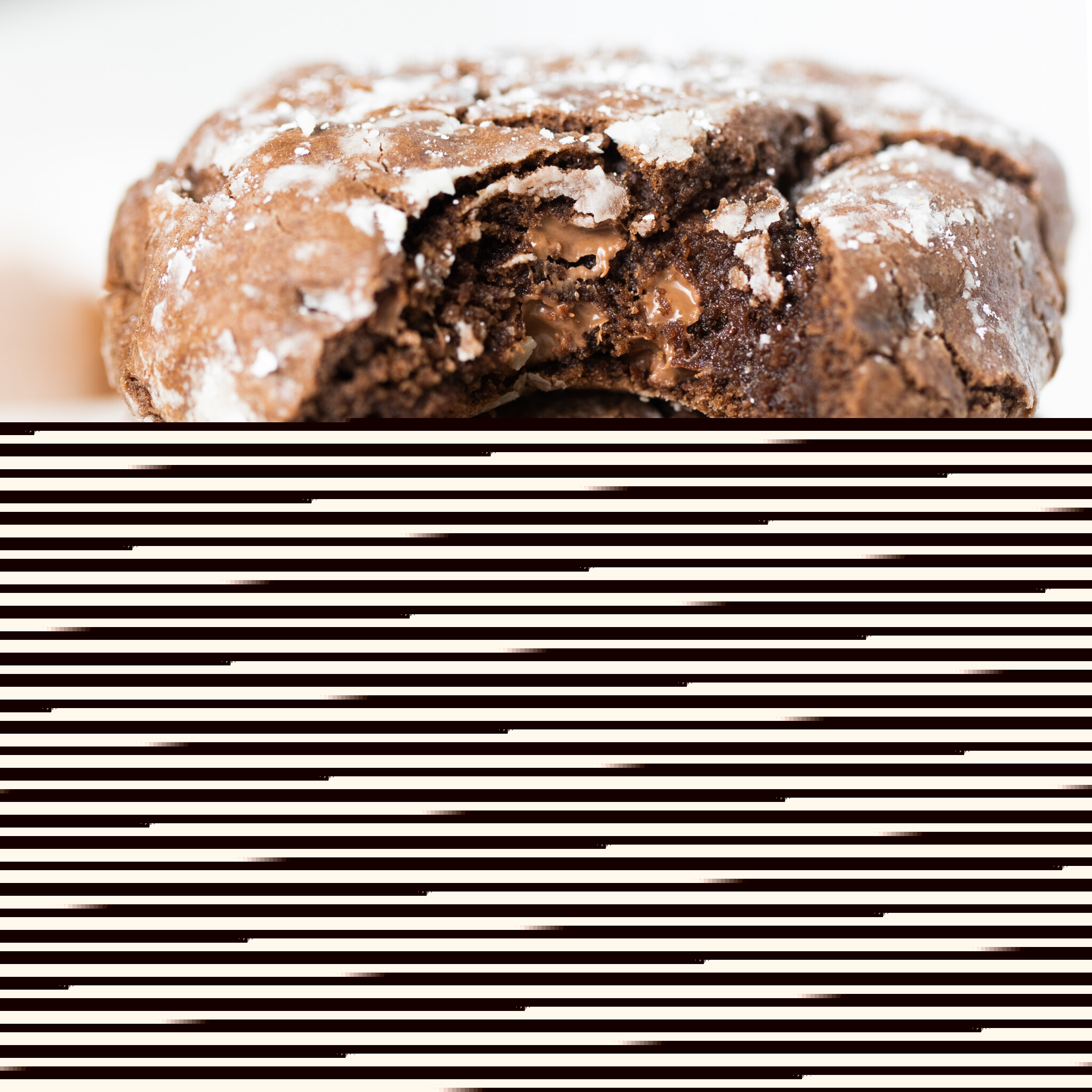 A close up of a chocolate cookie