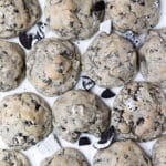 cookies and cream cookies on parchment paper