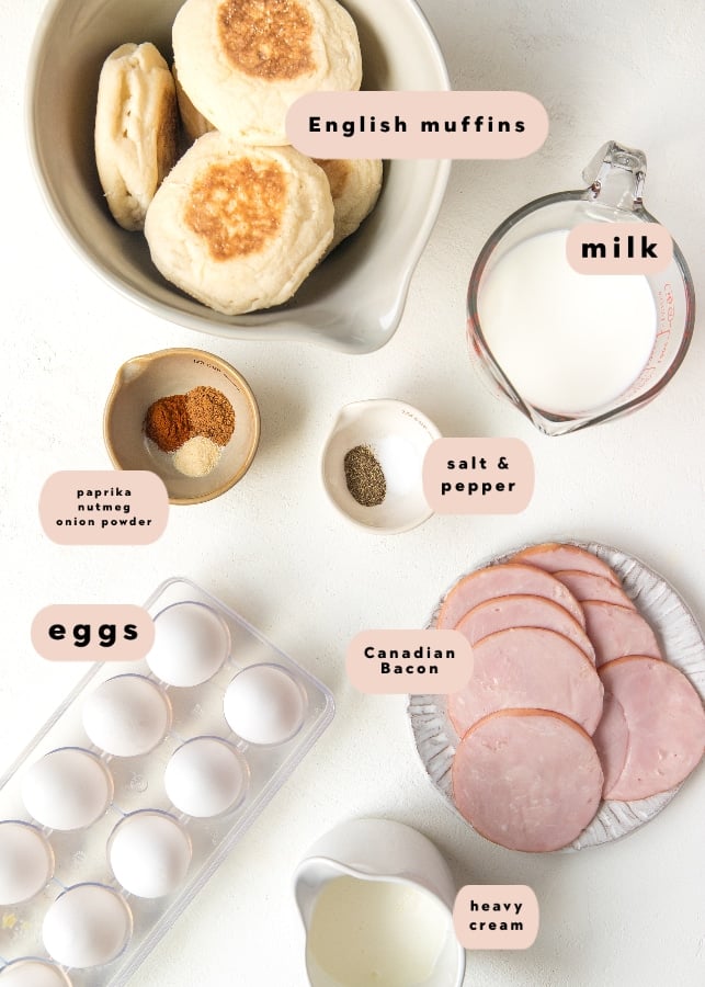 ingredients needed to make eggs benedict 