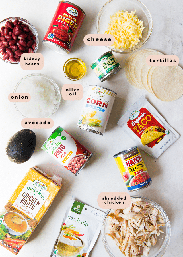ingredients needed for chicken taco soup