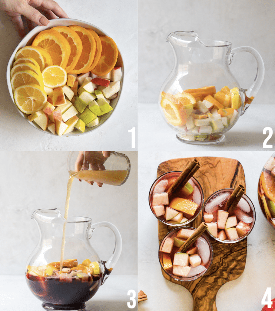 steps on how to make sangria 