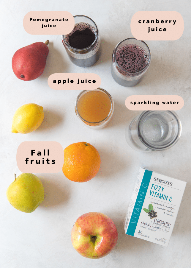 ingredients you need to make Fall sangria