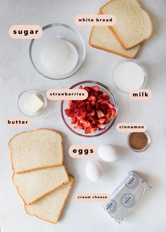ingredients needed to make french toast