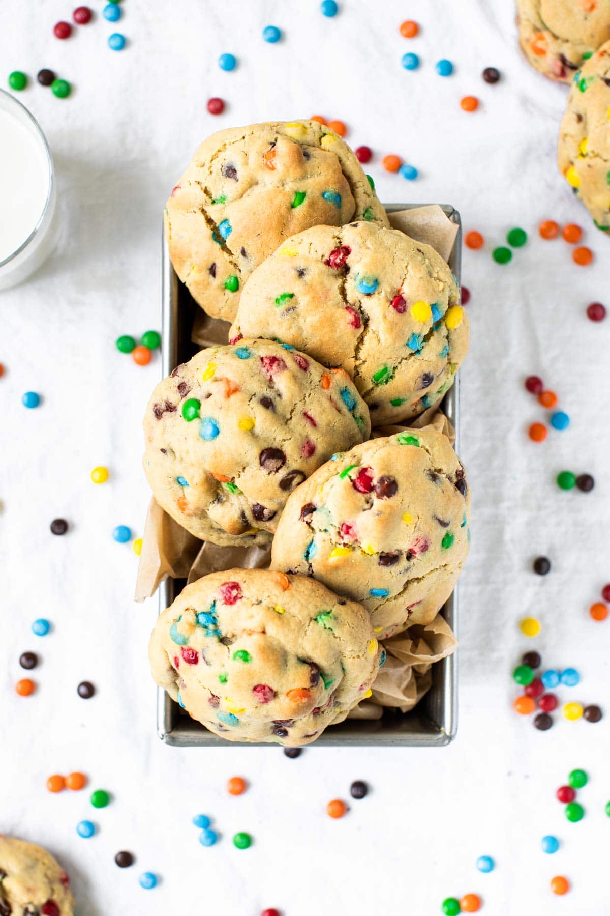 cookies on parchment paper
