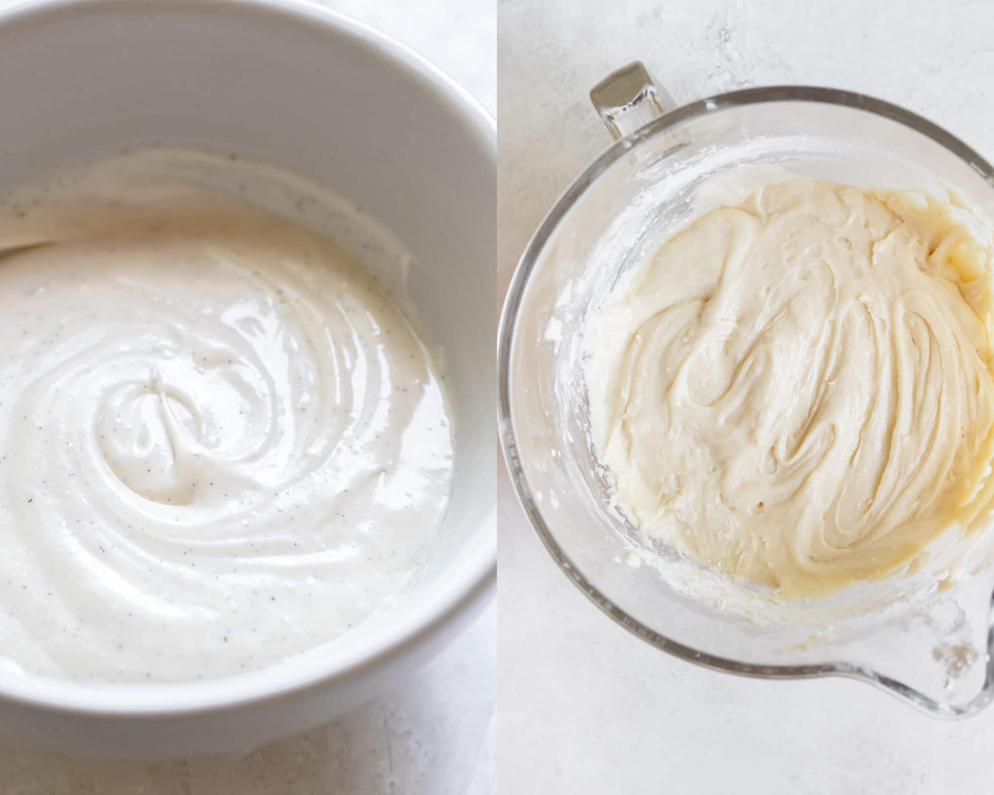 frosting in a white bowl