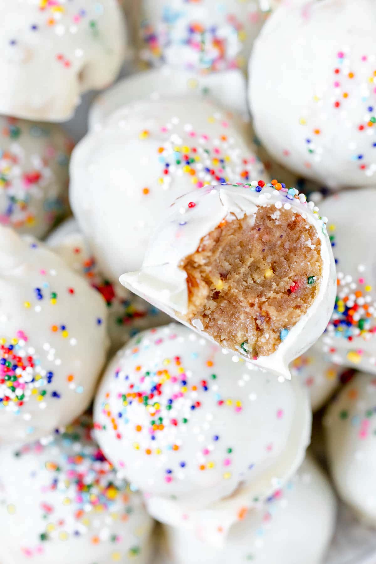 cake pops on a white plate