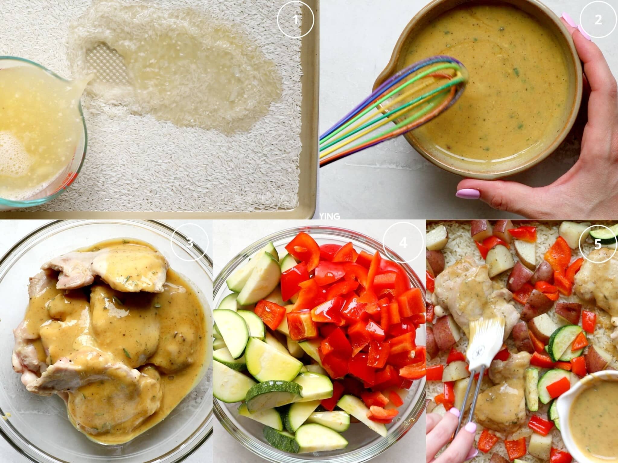step by step photos making chicken dinner