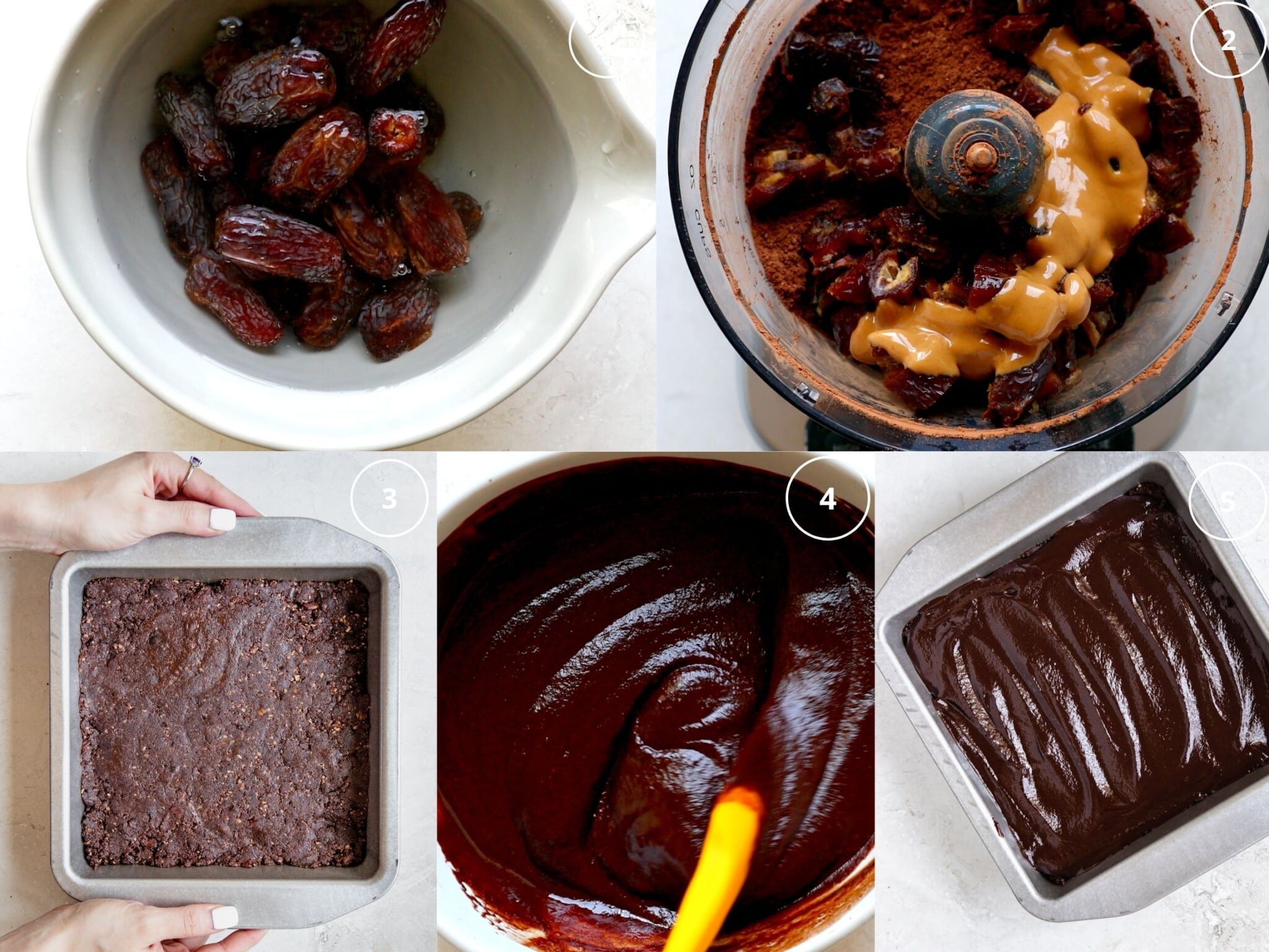 date brownie step by step