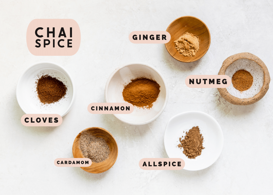 seasonings in small dishes