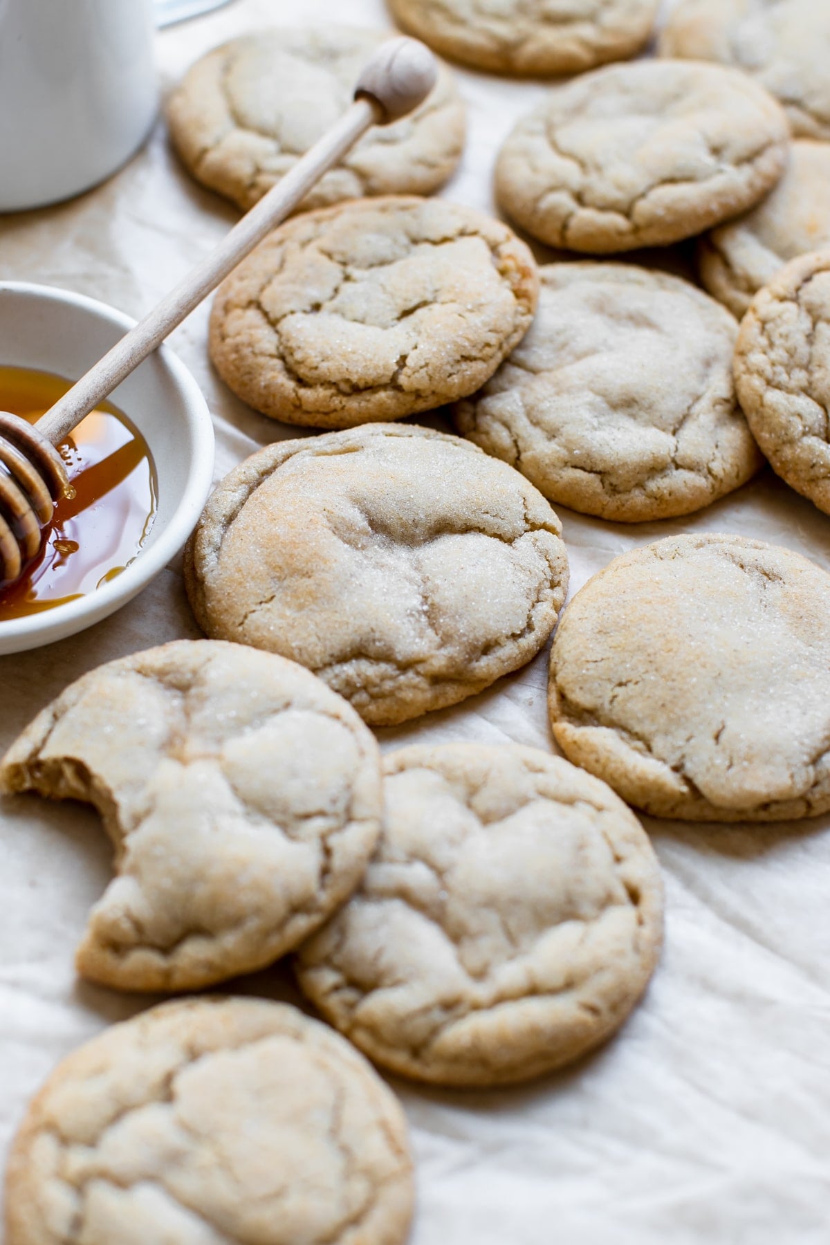 cookies on parchment paper
