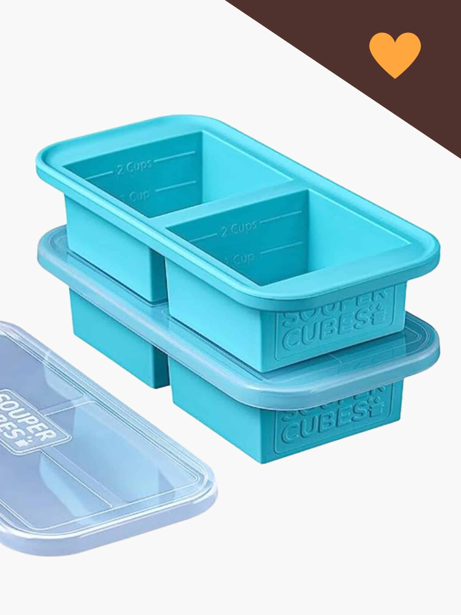 teal souper cubes and lid