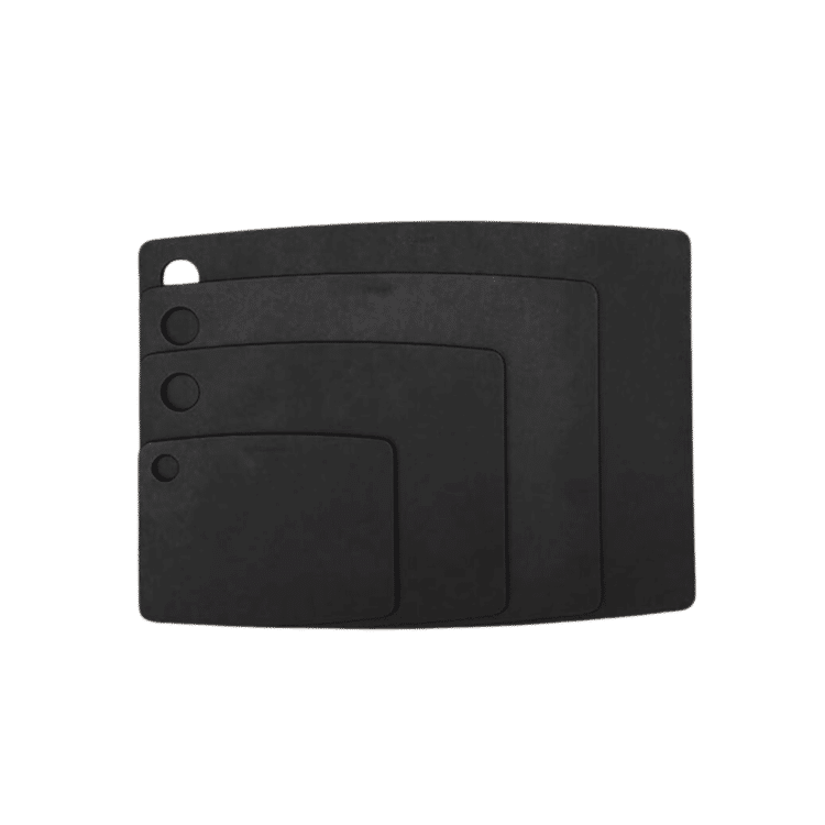 black cutting boards