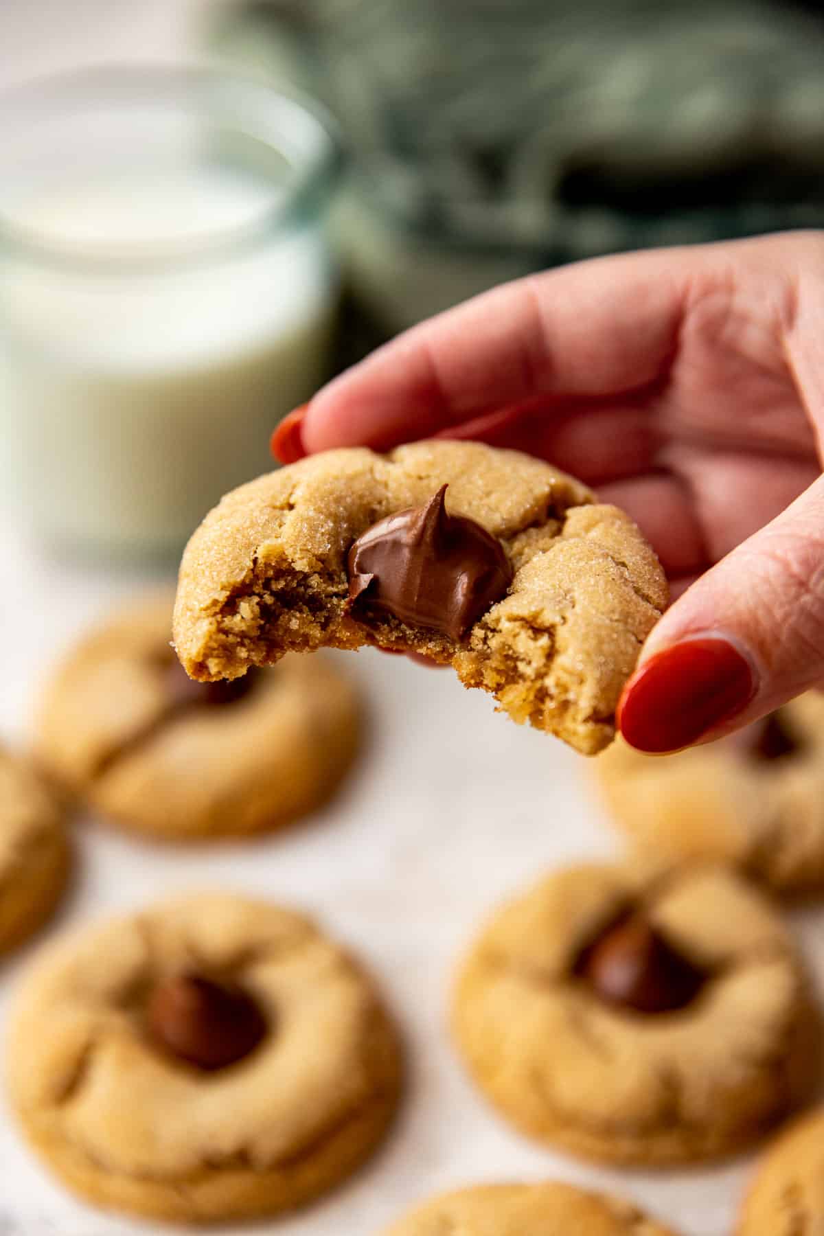 a bite taken out of a cookie. 