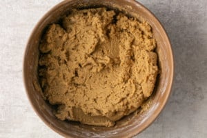 tiramisu cookie dough uncooked in a bowl