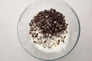 dry ingredients in a clear bowl