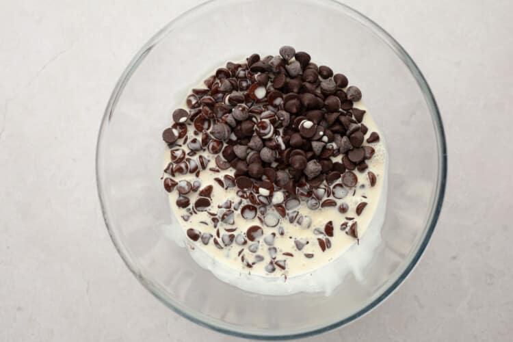 dry ingredients in a clear bowl