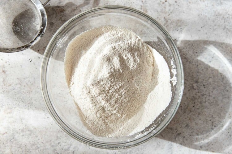 dry ingredients for snickerdoodle cookies