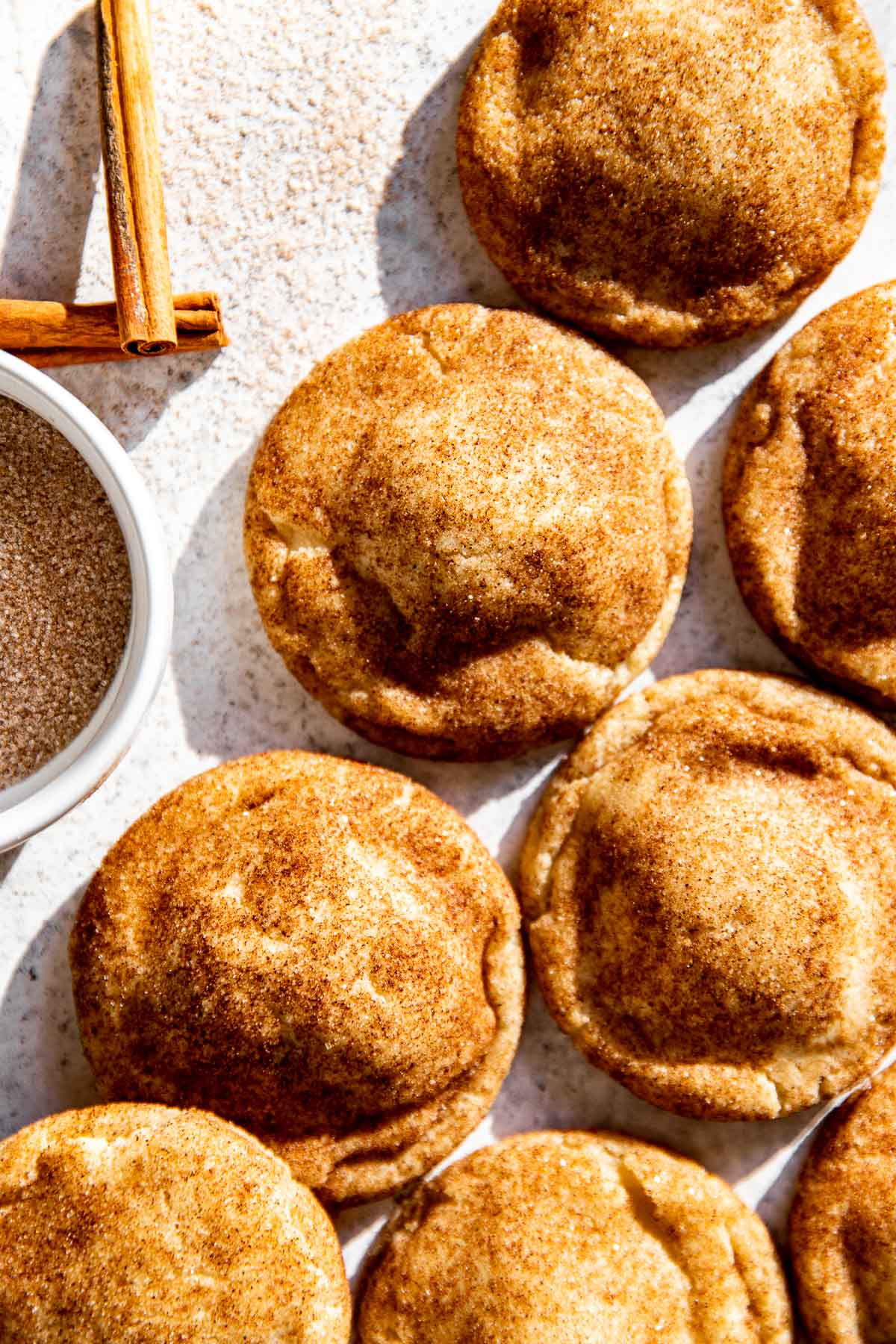 puffy snickerdoodle cookies